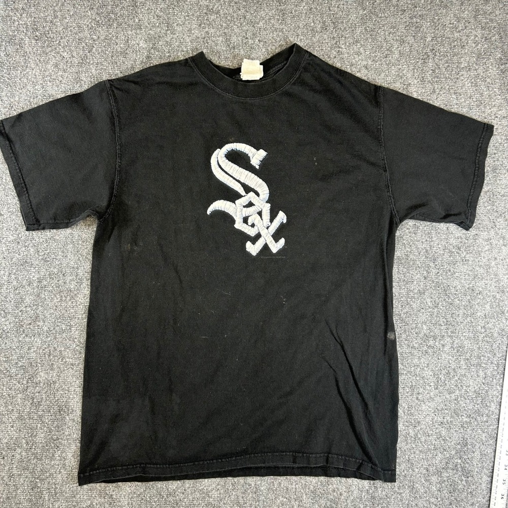 Lee Sport Chicago White Sox Embroidered Logo T-Shirt Mens Black MLB Tee
